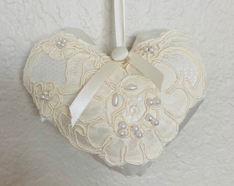 Christmas Ornament from wedding dress