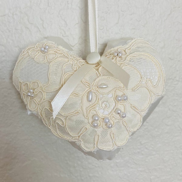 Christmas Ornament from wedding dress