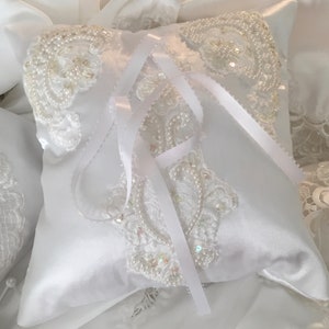 Heirloom Ring Bearer Pillow: Custom Made from Wedding Dress