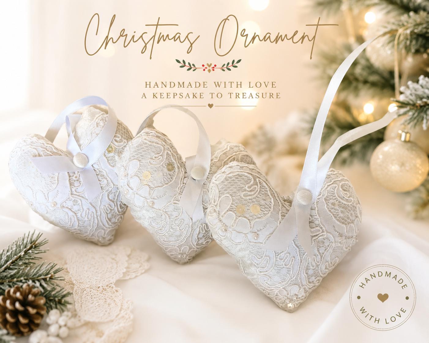 dress christmas ornaments Handmade Ornament Customized From Wedding Fabric With Personalized Embellishments Women's Size:7.5 Plus Size A-Line Chiffon style:Soft Girl Angel She is wearing a