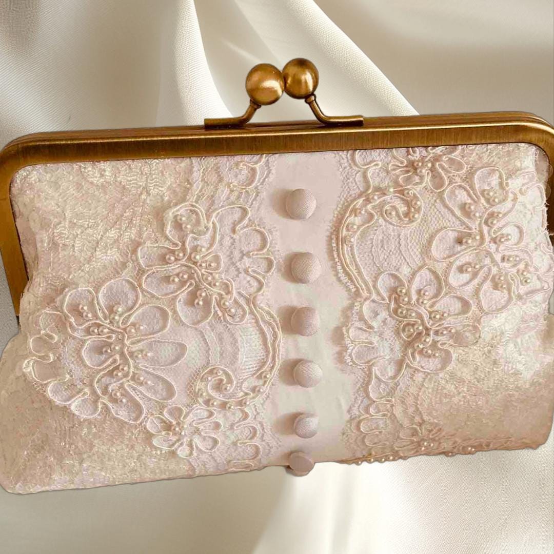 Bridal Clutch Repurpose Mom's Dress Into a Unique Keepsake for Wedding ...