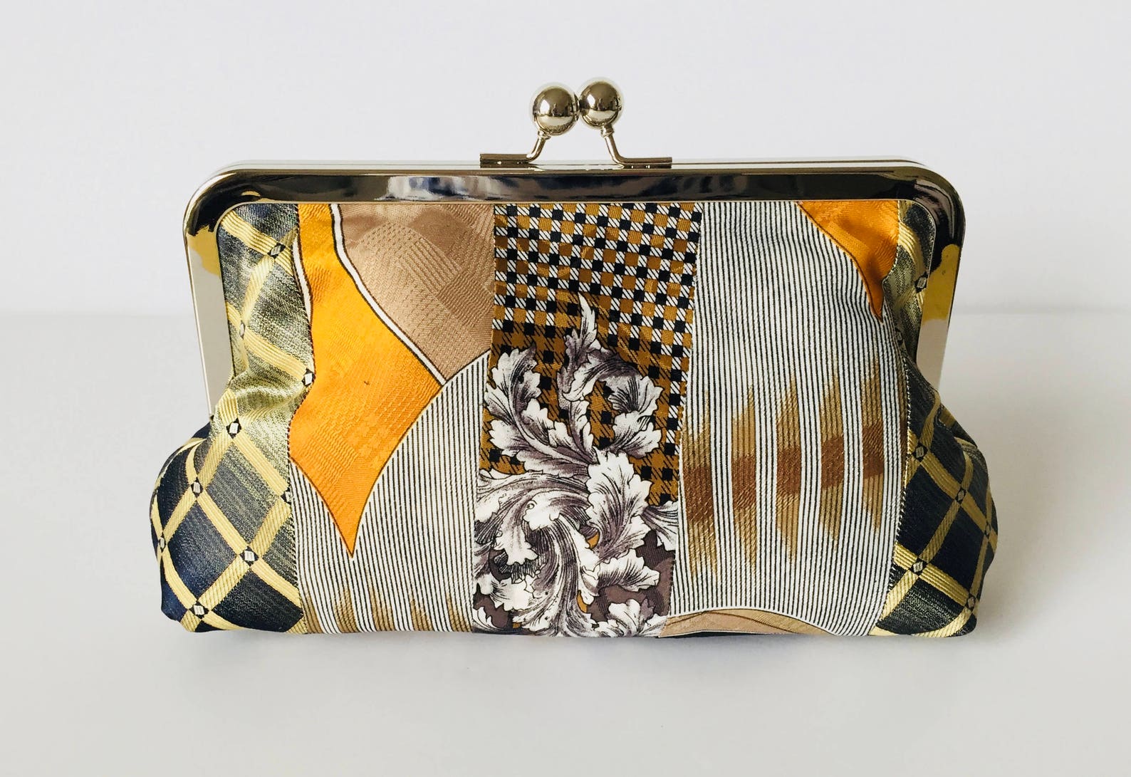 Necktie Clutch Made From Dad's Ties Heirloom Clutch Tie Etsy