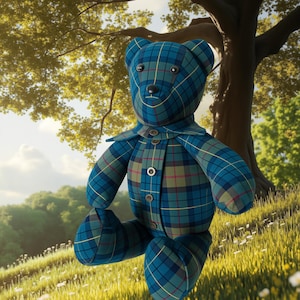 Handmade Memory Bears Crafted from Loved Ones Clothing - Personalized Keepsake Bear with Attention to Detail - Custom Memory Bear Service