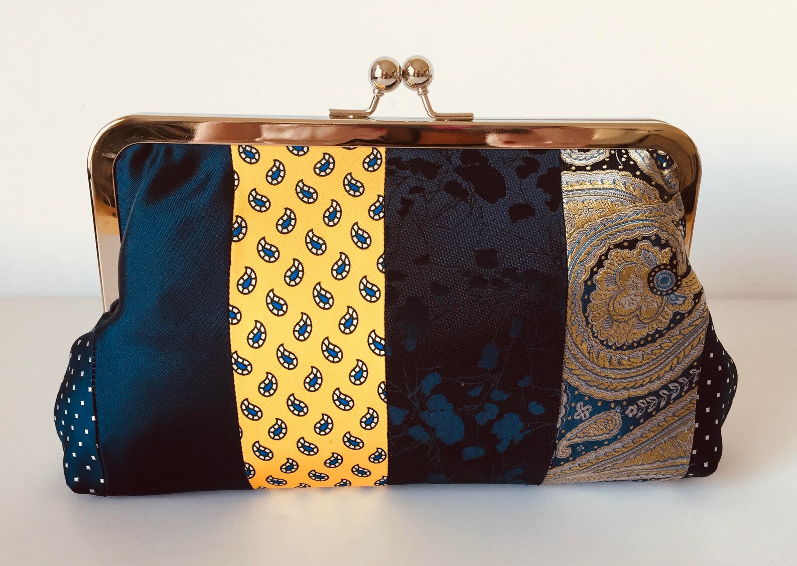 Necktie Clutch Made From Dad's Ties Heirloom Clutch Tie Etsy