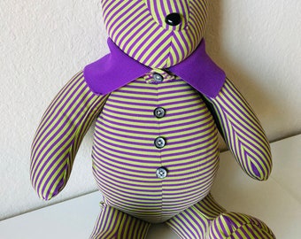 Handmade Memory Bear,   comfort bear,  made from your loved ones clothing, remembrance bear, memory gift