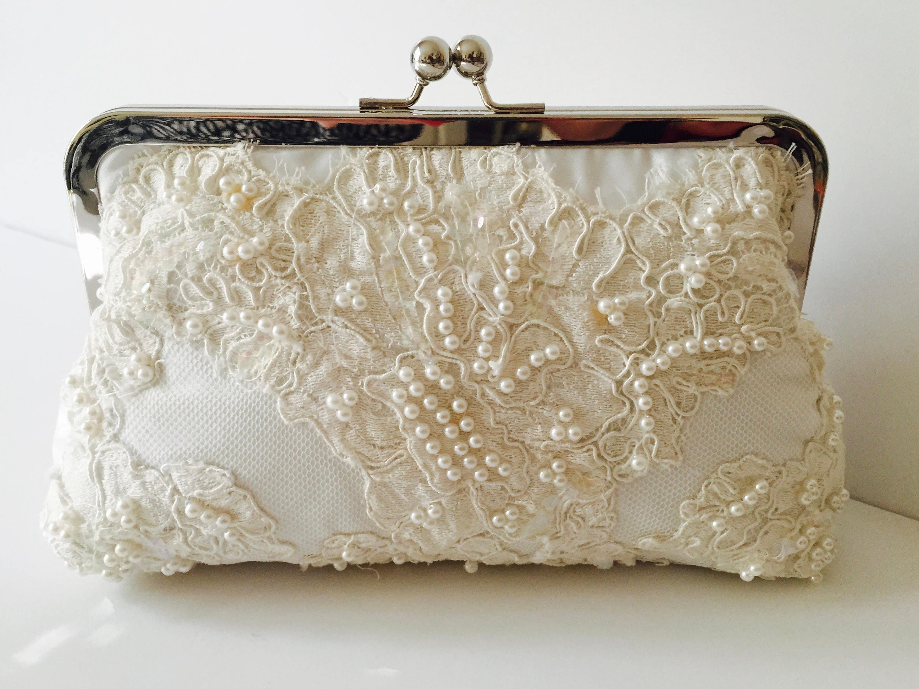 BRIDES CLUTCH HEIRLOOM Keepsake Repurposed From Wedding - Etsy