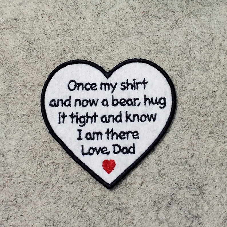 MEMORY BEAR, heart patch, Personalized, Keepsake bear, remembrance bear, made from your loved ones clothing, memory gift image 10