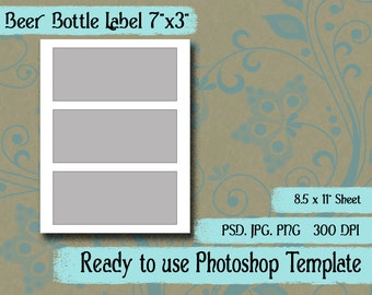 beer label template etsy