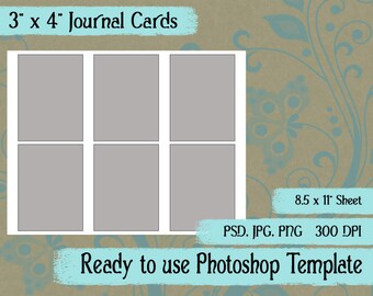 scrapbook digital collage photoshop template water bottle etsy