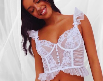 sexy weiße dessous Reizwäsche: Sexy Dessous für Damen - farbe weiß main image 1