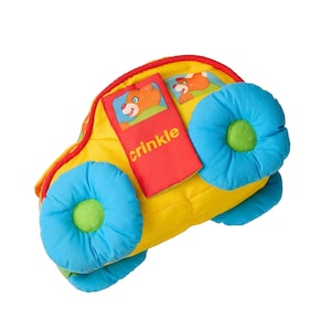 Vtg Playskool Car Multicolor Educational Stuffed Plush Learning Toy for Baby