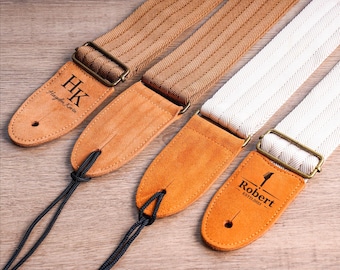 Tracolla per chitarra fatta a mano, tracolla regolabile personalizzata per chitarra, chitarra elettrica, basso, ukulele, regalo di San Valentino