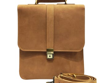 Leather crossbody bag leather belt bag Leather mens small bag leather mens cross body bag waist pack purse men Street style bag Gift for him