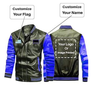Custom Varsity Leather Jacket: Personalized Bomber Style