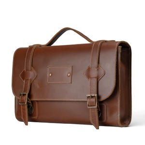 Custom Name Leder Umhängetasche: Handgefertigte Unisex Arbeitstasche