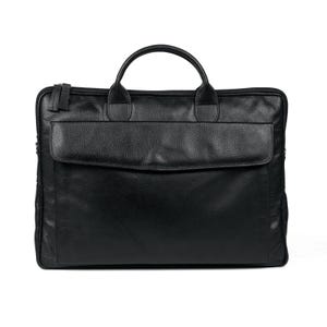 Leather laptop bag, Black Leather laptop satchel, Laptop briefcase Men Women, MacBook Pro 14 bag, MacBook Air 13 bag, Laptop bag for women