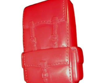 Zaino rosso vintage Barbie per escursionismo e campeggio, accessori Matt in plastica, Hong Kong