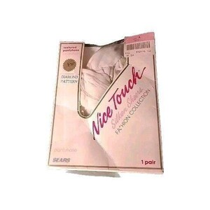 Vntg Sears Ivory Nylons Sz A Lycra Pantyhose Textured Nice Touch Silken Sheers