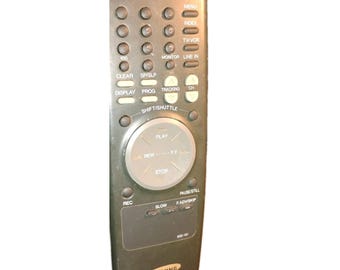 Telecomando vintage Samsung VCR TV 633-101 non testato