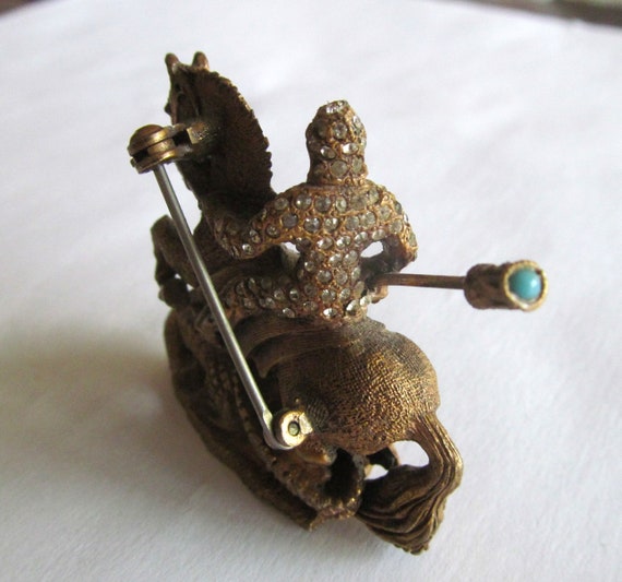 Saint George And The Dragon Brooch By DeNicola Dr… - image 5