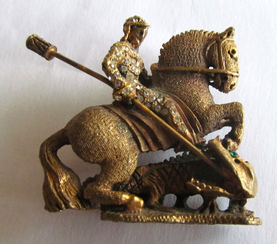 Saint George And The Dragon Brooch By DeNicola Dr… - image 6