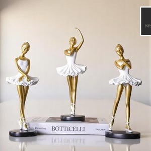 バレリーナ フィギュア ゴールド Ballerina figurines - Etsy 日本