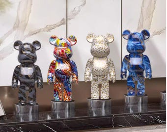 Modern Graffiti Bearbrick Replica: Collectible Art Figurine