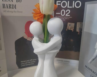 Vaso Embrace stampato in 3D: arredamento moderno e minimalista per la casa
