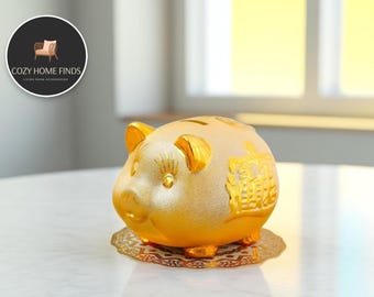 ゴールデン貯金箱 | セラミック製漫画貯金ホルダー、子供用装飾