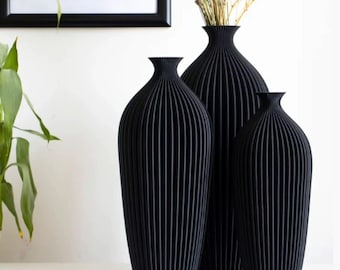 Geometric Ceramic Vase: Modern Minimalist Home Decor Centerpiece