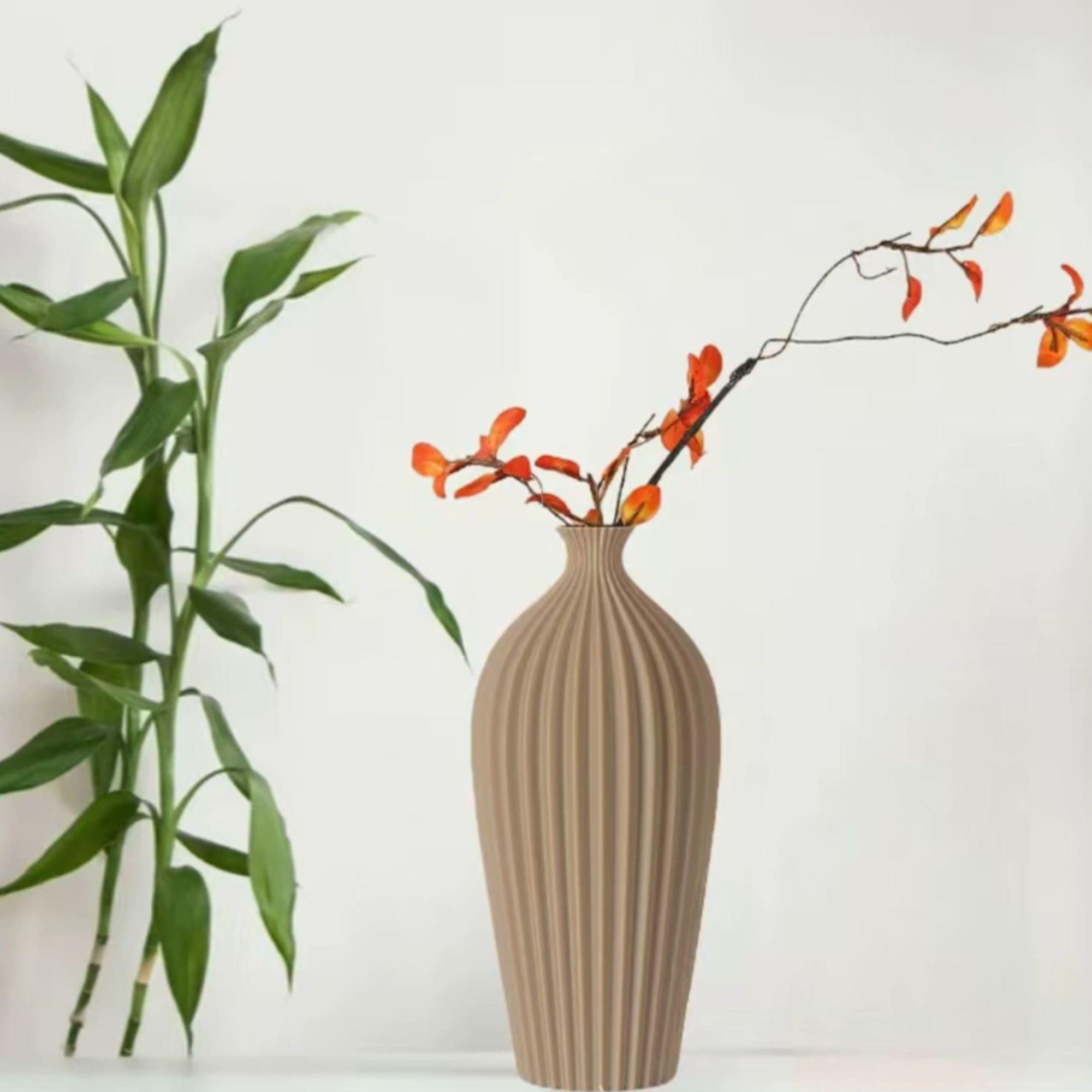 幾何学模様の現代アート陶器花瓶 幾何学模様の陶器の花瓶：モダンでミニマリストなホームデコレーション