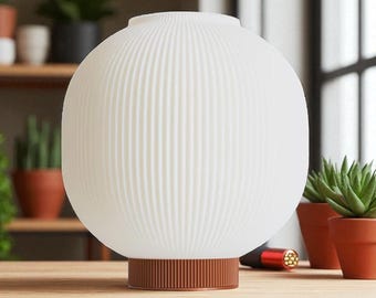 Modern Globe Table Lamp: Minimalist Desk Light for Cozy Home Decor