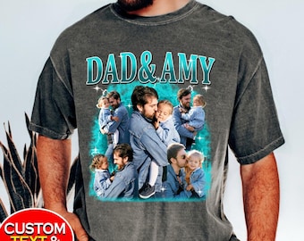 Daddy Customized Bootleg Shirt, Custom First Fathers Day Shirt, Dad and Baby Shirt, Best Dad Ever Shirt, Father's Day Shirt With Kid name