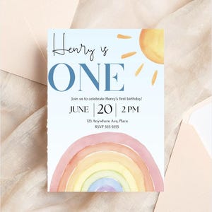 Kids Birthday Invitation. Customizable template for kids birthday!