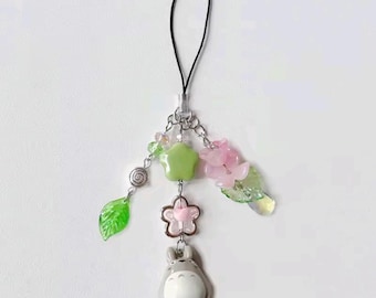 Totoro Charm Pendant Keychain