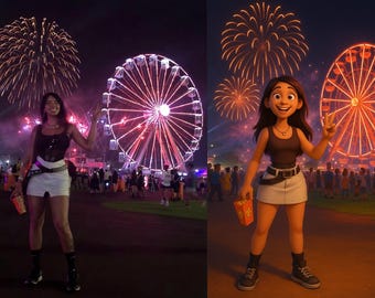 Turn Your Photo Into a Pixar-Inspired Portrait | Custom Cartoon Style Artwork