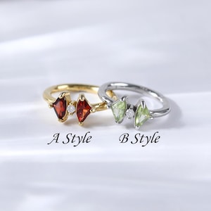 Sterling Silver Garnet Rook Seamless Belly Clicker • 14K Gold Peridot with Moissanite Navel Ring • Gemstone Helix Cartilage Hoop Earring 16G