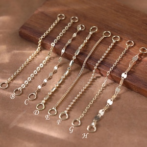 14K Solid Gold Multiple Type Dangle Nose Chain • Minimalist Conch Wrap Chain • Dainty Cartilage Helix Piercing • Industrial Chain Connector