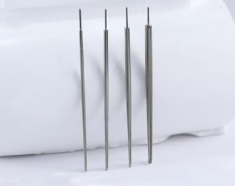 Titanium Threadless Insertion Pin • Self Piercing Taper Guide Needle Tool • Easy Jewelry Insertion Tool for 14G/16G/18G/20G Push Back Post