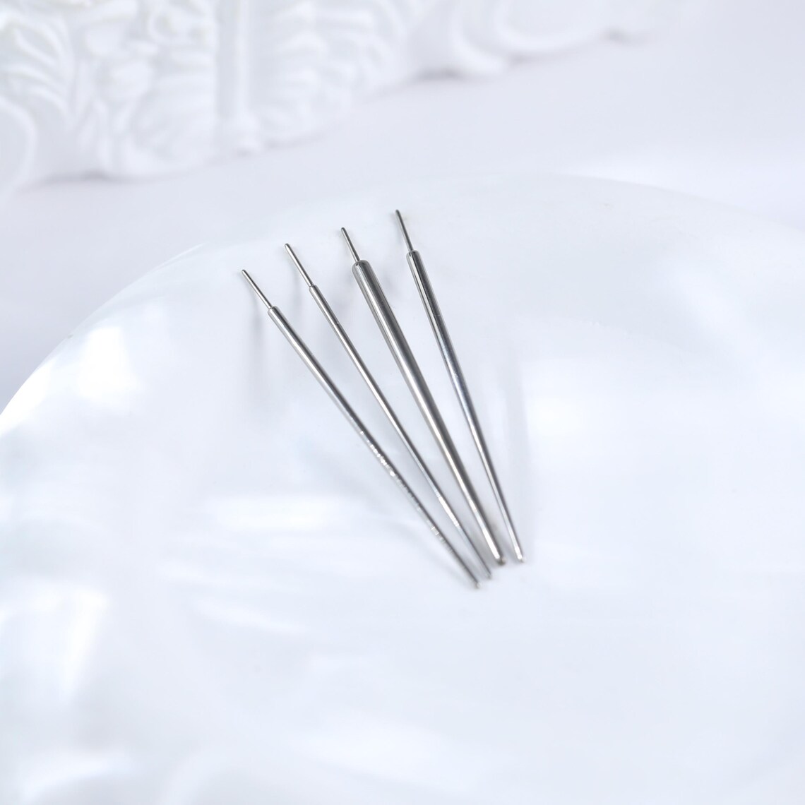 Titanium Threadless Insertion Pin • Self Piercing Taper Guide Needle ...