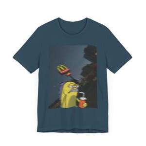 Camiseta gráfica vintage de Bob Esponja de McDonald's, camiseta de dibujos animados unisex, camiseta retro divertida, camiseta de manga corta, ropa de Nickelodeon de los 90