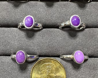 Natural Sugilite 925 Sterling Silver — Special Price Ring Collection
