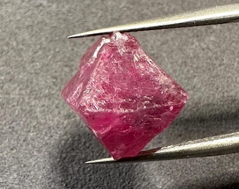 Mahenge Spinel Crystal: Raw Red & Pink Gemstone, August Birthstone
