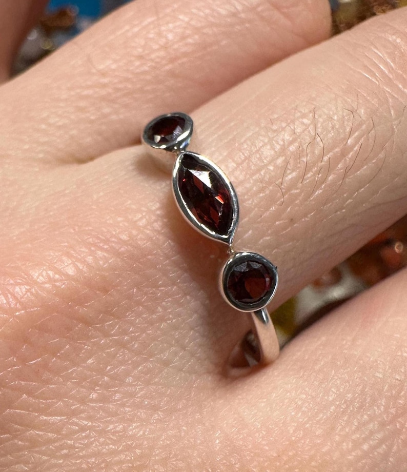 Natural Multi-Gemstone Sterling Silver Ring | Special Price Ring Collection image 17