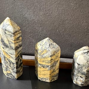 Natural Pinolite Crystal Tower: Polished Gemstone Point