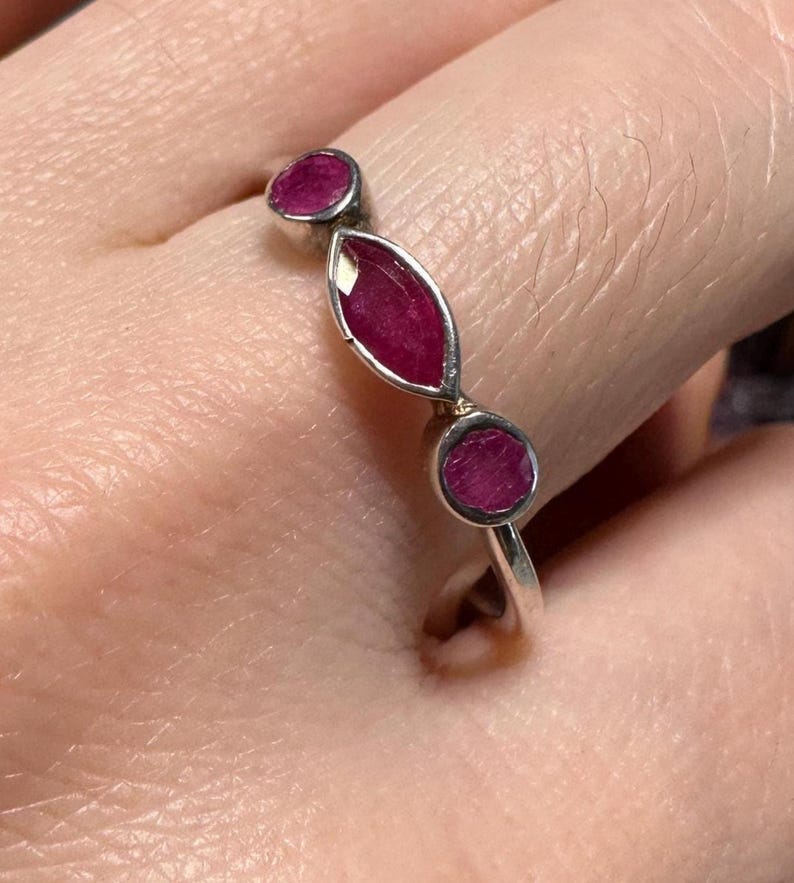 Natural Multi-Gemstone Sterling Silver Ring | Special Price Ring Collection image 19