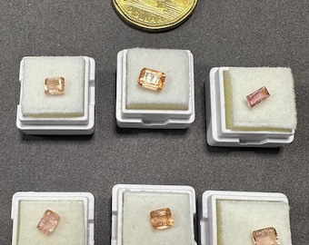 Golden Orange Imperial Topaz Gemstone: Faceted Loose Stone, Brazil