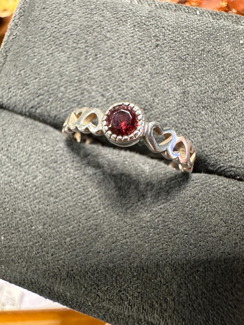 Natural Multi-Gemstone Sterling Silver Ring | Special Price Ring Collection Garnet Rings US 9-1