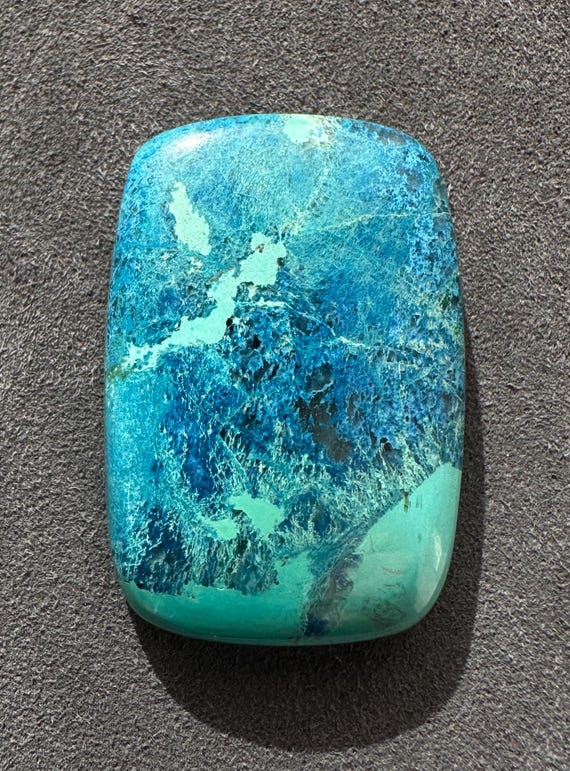 Natural Azurite Chrysocolla Cabochon Exquisite Blue Gemstone for 