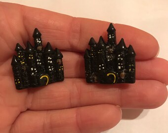 Handmade Gothic Castle Earrings